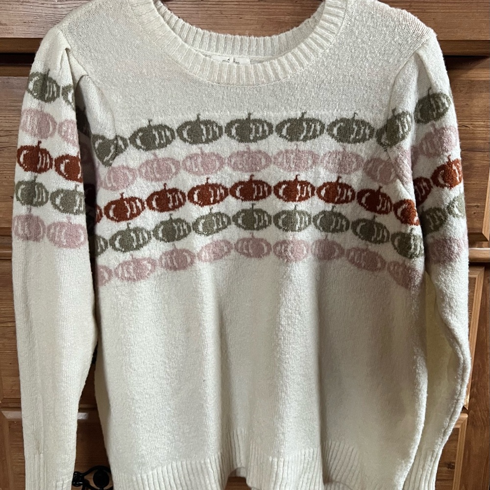 Maurices Cream Sweater with Earthy Tones